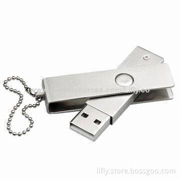 Promotional swivel USB with metal case